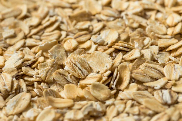 Dry Organic Rolled Oats Oatmeal Bowl — Stock Photo, Image