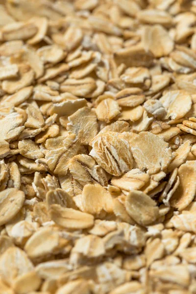 Dry Organic Rolled Oats Oatmeal Bowl — Stock Photo, Image