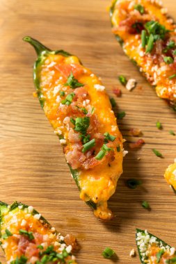 Homemade Organic Jalapeno Poppers with Bacon and Cream Cheese