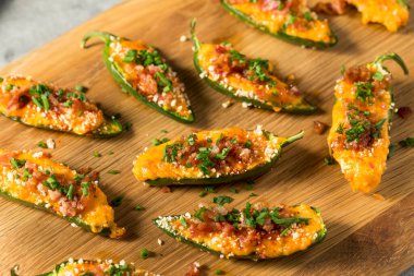 Homemade Organic Jalapeno Poppers with Bacon and Cream Cheese