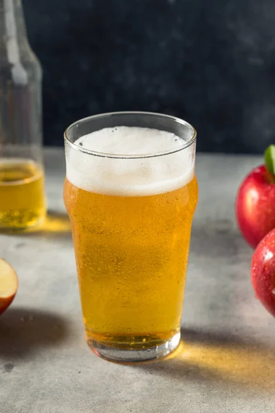 Boozy Refresing Cold Hard Apple Cider Pint Glass — 스톡 사진