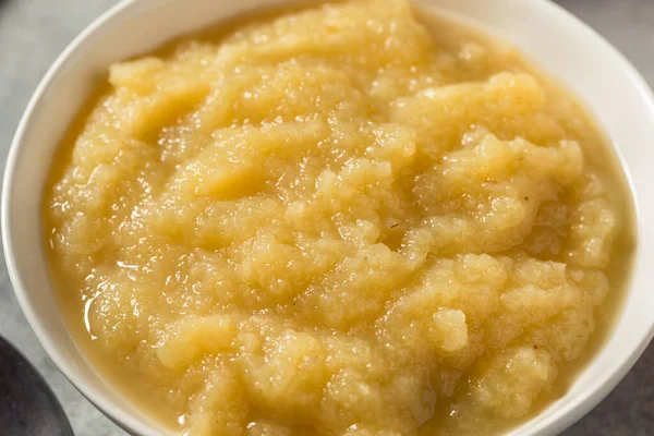 Homemade Organic Healthy Apple Sauce Bowl — Stockfoto