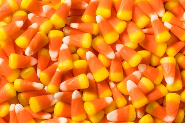 Sweet Halloween Candy Corn in a Bowl Ready to Eat