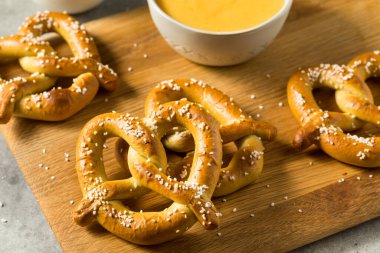 Homemade German Soft Pretzel Twists with Salt