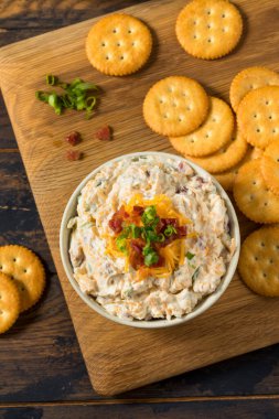 Homemade Creamy Bacon Crack Dip Appetizer with Mayo