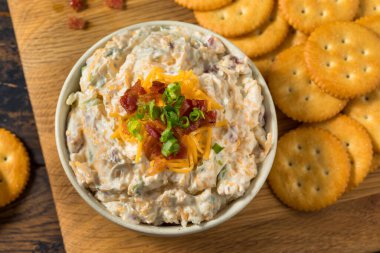 Homemade Creamy Bacon Crack Dip Appetizer with Mayo
