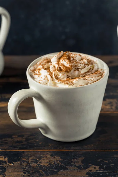Warm Pumpkin Spice Latte with Milk and Spices