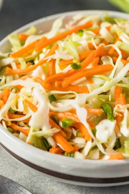 Ev yapımı mayalanmış sebze Curtido lahana havucu ve jalapeno.