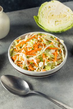 Ev yapımı mayalanmış sebze Curtido lahana havucu ve jalapeno.