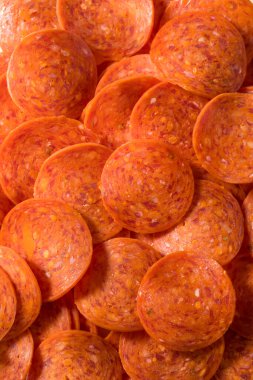 Organik Kuru Biftek Pepperoni Dilimleri Yemeye Hazır