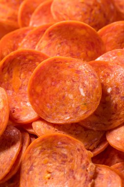 Organik Kuru Biftek Pepperoni Dilimleri Yemeye Hazır