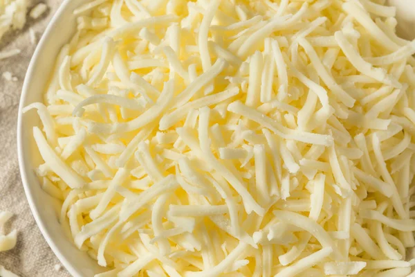 Organik Shredded Mozzarella Cheese Bowl — Stok Foto