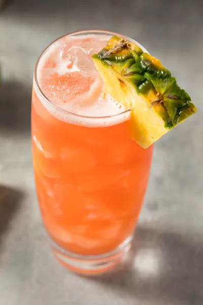 Boozy Refouring Tiki Singapore Sling Cocktail Gin Pineapple — стокове фото