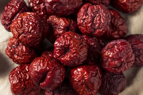 Healthy Organic Asian Jujube Red Dates in a Bunch