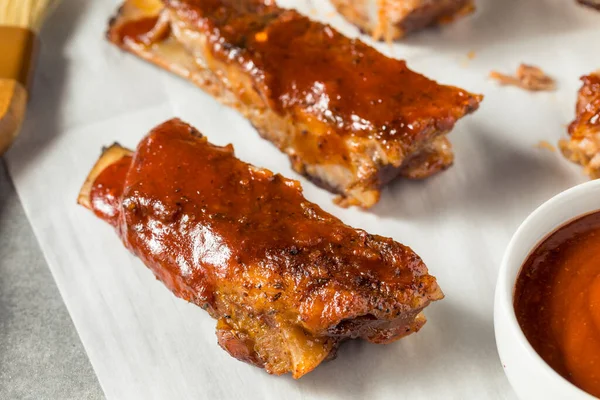 Homemade Bbq Cajun Style Ribs Sauce — 스톡 사진