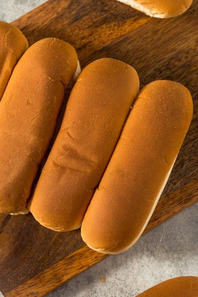 Homemade Baked Hot Dog Buns Ready Use — Stock Photo, Image