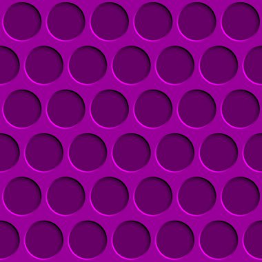 Mor renklerde daire delikleri olan soyut, pürüzsüz desen