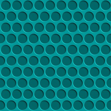 Açık mavi renklerde daire delikleri olan soyut, pürüzsüz desen