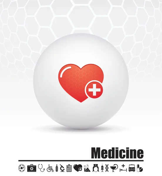Icono de medicina — Vector de stock