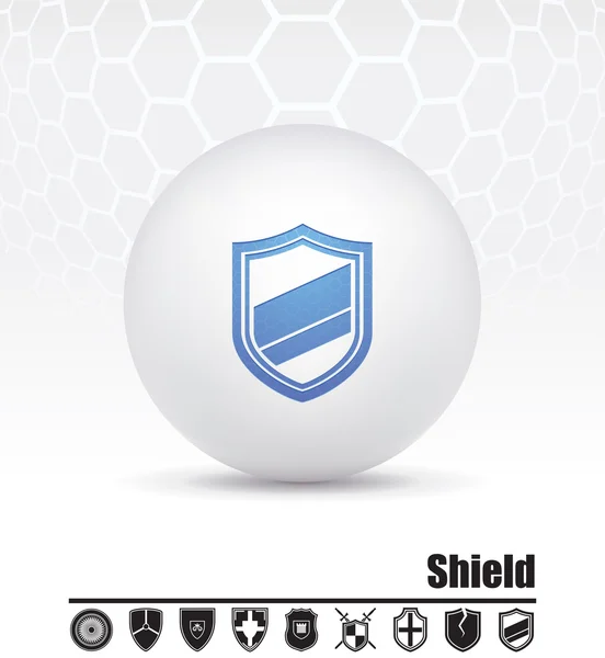 Shields icon — Stock Vector