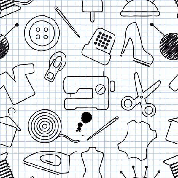 Costura textura sin costura — Archivo Imágenes Vectoriales