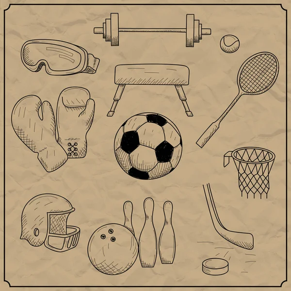 Спортивное оборудование — стоковый вектор