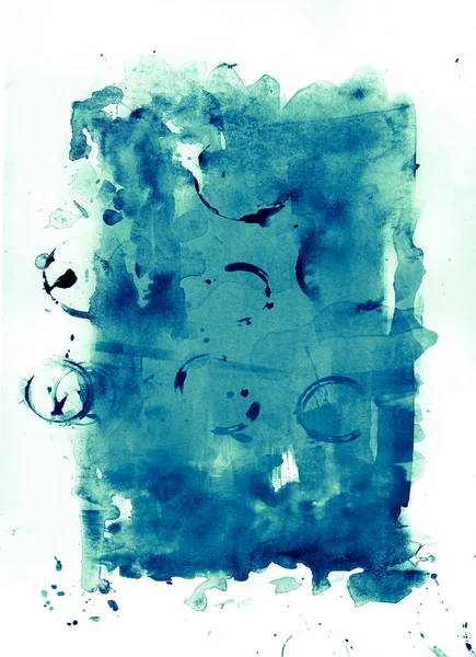 Cadre aquarelle bleu Image En Vente