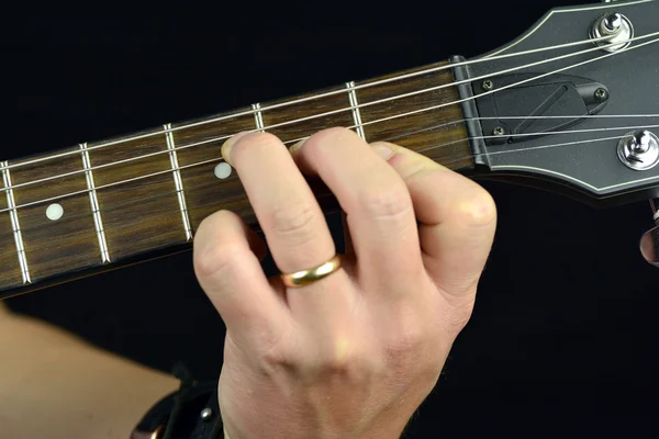 Chord on the guitar — Stock Photo, Image