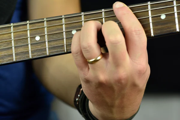 Chord on the guitar — Stock Photo, Image