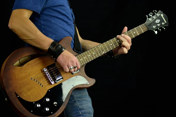 Rock posture guitarras abd — Fotografia de Stock