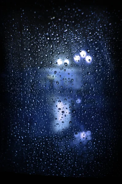 Βροχερή νύχτα — Φωτογραφία Αρχείου