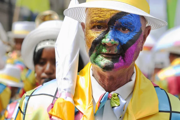 Pintura de cara de carnaval de instrel — Foto de Stock