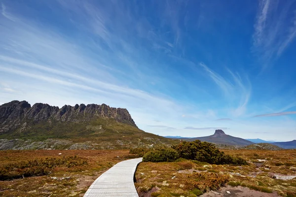 The stunning Cradle Mountain and Barnes Bluff — Stock Photo, Image