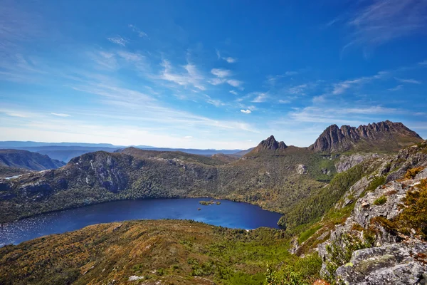 Cradle Mountain et Dove Lake Images De Stock Libres De Droits