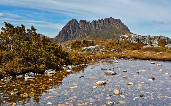 Cradle Mountain impressionante, Tasmânia, Austrália Fotografias De Stock Royalty-Free