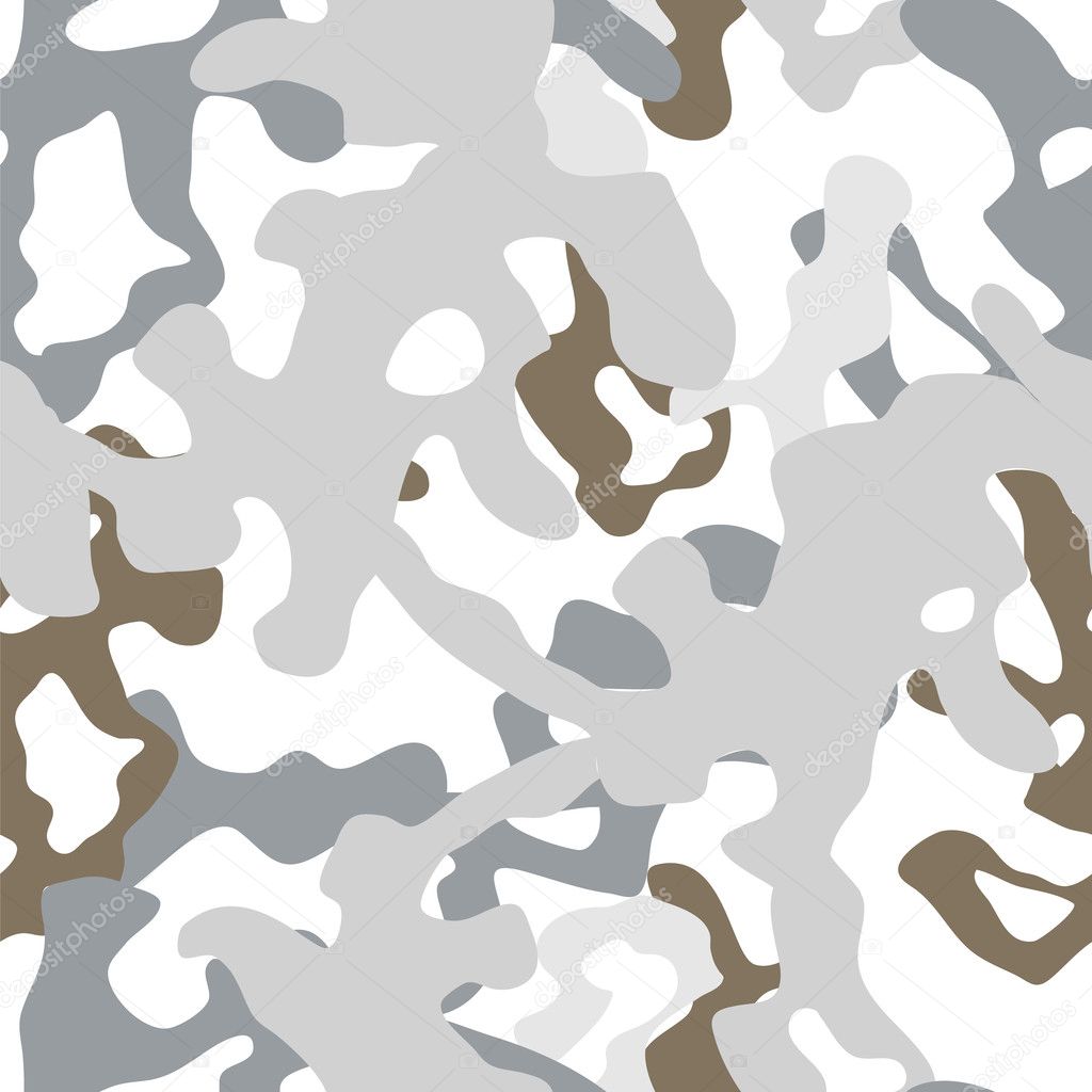 Военная зима белый камуфляж бесшовные, вектор — Векторное изображение ...