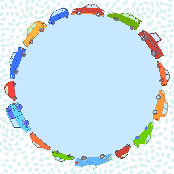 Frame with cars for kids — Stock Vector © Tasia12 12718118