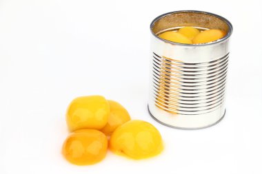 The tin with peaches clipart