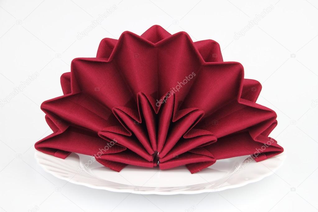 Folded napkin