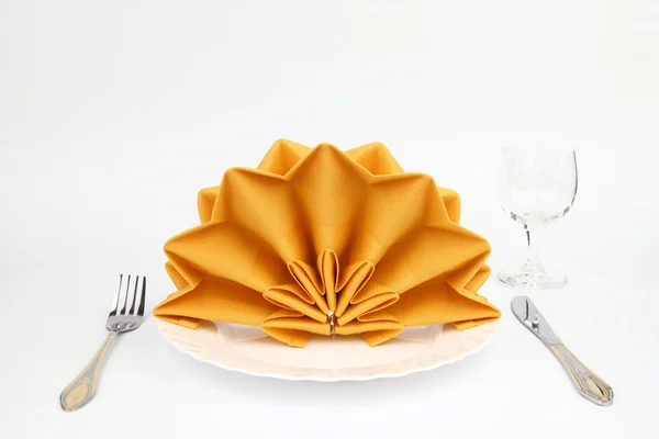 Folded napkin — Stock Photo, Image