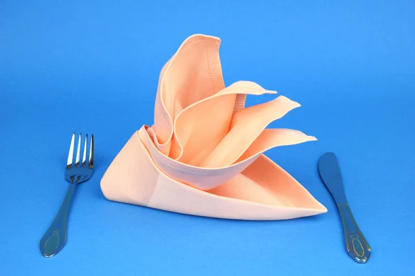 Folded napkin — Stock Photo, Image