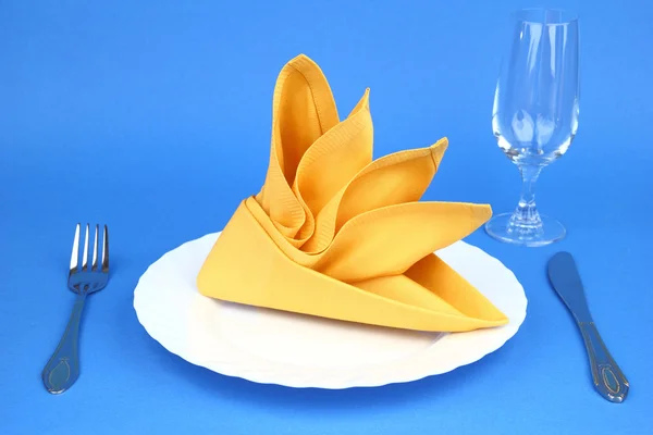 Folded napkin — Stock Photo, Image