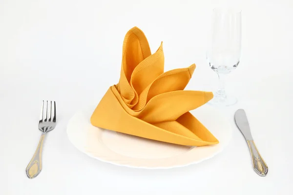 Folded napkin — Stock Photo, Image