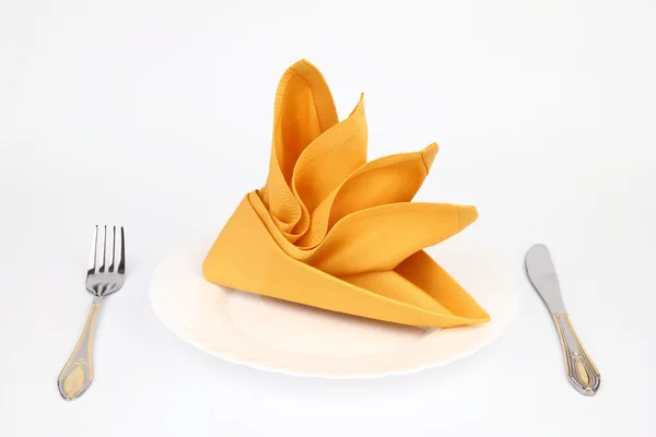 Folded napkin — Stock Photo, Image