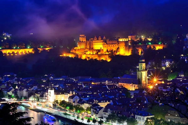 Renkli gece Heidelberg Telifsiz Stok Fotoğraflar