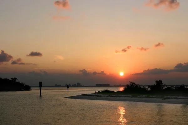 Ruhiger florida sonnenuntergang — Stockfoto