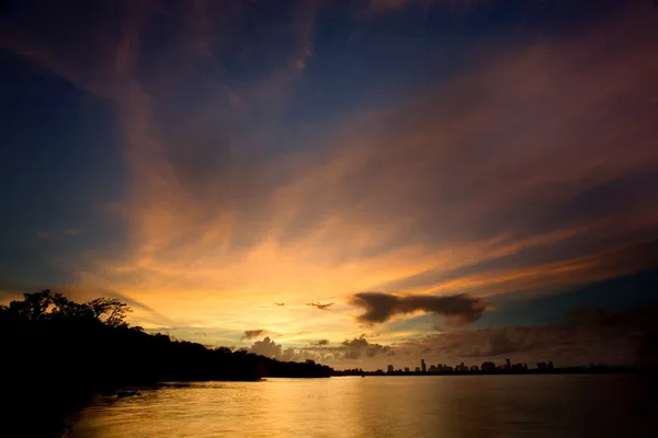 Όμορφο ηλιοβασίλεμα του Μαϊάμι — Φωτογραφία Αρχείου