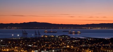 san francisco Körfezi üzerinde gündoğumu