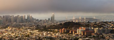 san francisco panorama sisli yaz öğleden sonra