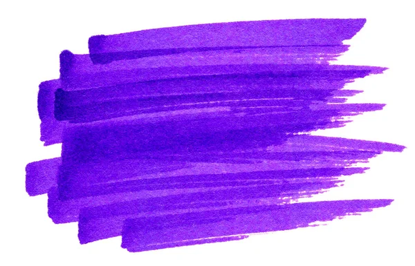 ハイライトペンブラシ紫色マーカーヘッドラインのためのハイライトブラシマーキングハイライトペンのスクリブルマークストローク — ストック写真